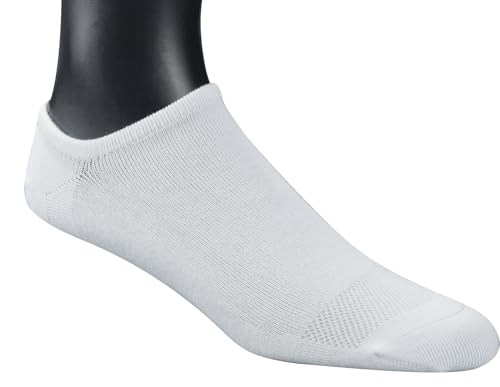 Yomandamor Men's 5 Pairs No Show Socks With Seamless Toe and Grip Heel 6