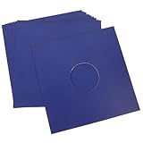 TOYANDONA 10個 有孔ビニールレコードスリーブ 静電気防止紙製保護ジャケット 耐久性のあるアルバムカバー レコード外袋付きで収納 保存に