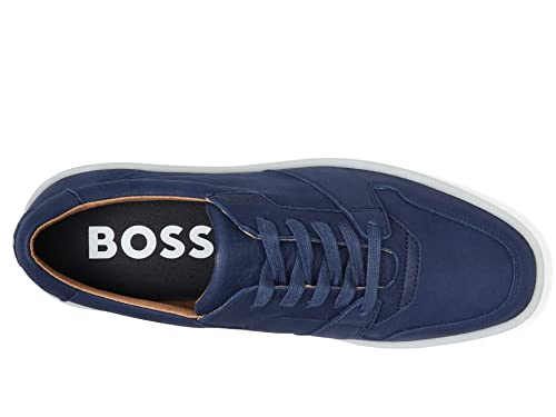 Image of BOSS Mens Nuckbuck Leather Low Profile Sneakers