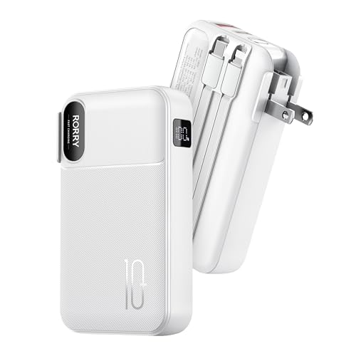 Amazon | RORRY【モバイルバッテリー コンセント一体型 10000mAh PD22