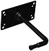 GTX Grip Right Angle Baby Wall Plate with 5/8" Stud Black, Silver (GP-1036)