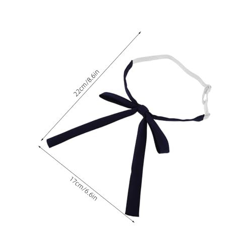 2Pcs Japanese Style Women Bow Tie Adjustable Narrow Long Necktie with Matte Finish for School Uniforms and Casual Outfits Elegant Design for Modern Wardrobe2