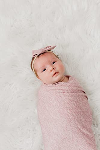 Image of Copper Pearl Swaddle Blankets for Newborns | Soft Stretchy Receiving Blankets for Boys and Girls | Large 46 x 46 Inch Baby Blankets | Lightweight and Breathable Swaddles | Maeve