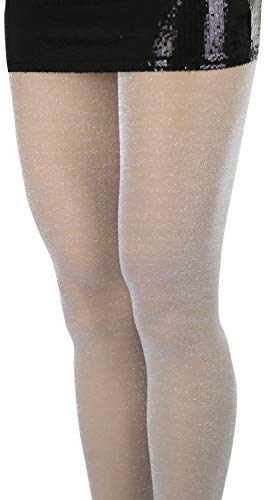 Image of ToBeInStyle Women's Shine & Shimmer Pantyhose Opaque Lurex Tights