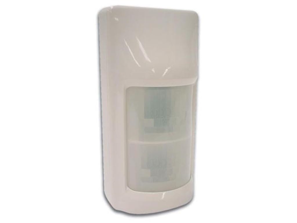 EtiamPro Sensor de Movimiento PIR Interior, Detector de Movimiento 160° ángulo de detección, Alcance hasta 15 m, Montaje en Superficie, IP20, para Alarma iluminación y Seguridad, Blanco