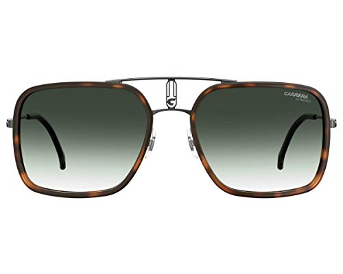 Carrera Men's 1027/S Rectangular Sunglasses, Brown/Green Shaded, 59mm, 20mm3