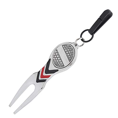 Fishawk Ferramenta de reparo Divot, ferramenta de reparo de divotas de liga de alumínio leve e longa