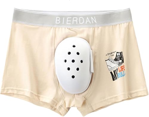 Breathable Boxer Shorts for Boys Post Circumcision Recovery, Soft Cotton Circumcision Underwear, Surgery Recovery Pants(Yellow,L/Large)