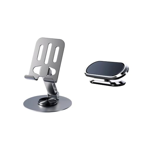 Suporte de Mesa para Celular Flexível Feito em Metal com Base Rot...