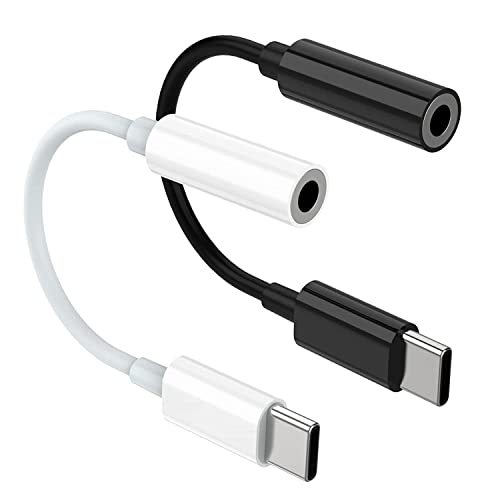 USB C Kopfhörer Adapter, USB-C zu 3,5mm Klinke Kopfhörer Audio Adapter für Huawei P50/P40/P30/P20/Pro,Mate10/20/50 Pro,Pad mini6/Pro 2021,,Sumsung Galaxy S21/S20 Ultra,Xiaomi 6/8 Cover