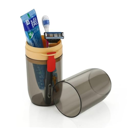 Image of STEFFAN Toothbrush Holder for Bathroom (Pack of 2) | Wall Mounted Toothbrush & Toothpaste Holder | Self Adhesive Bathroom Organizer | Multipurpose Brush Stand | Square Storage Rack for Accessories