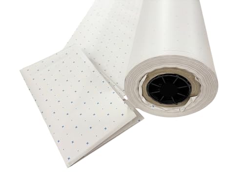 Pattern Paper with Dot and Cross Grid for Dressmaking and Pattern Cutting White 36 Inch Wide (5 Metres - 500cm x 91cm)