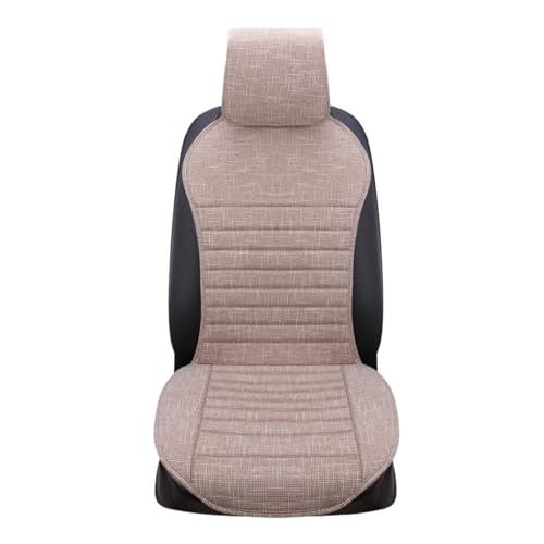 Housse de siège de voiture beige avec dossier et couvre-chef pour camion
