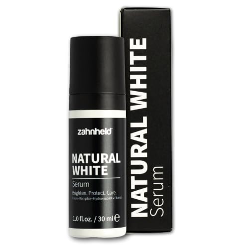 Zahnheld Natural White Serum - 30 ml Zahnaufhellung - Enzymatisches Whitening mit Hydroxyapatit & natürlichen Minzölen - ohne Bleaching und ohne Peroxide - Zahnpflege für empfindliche Zähne