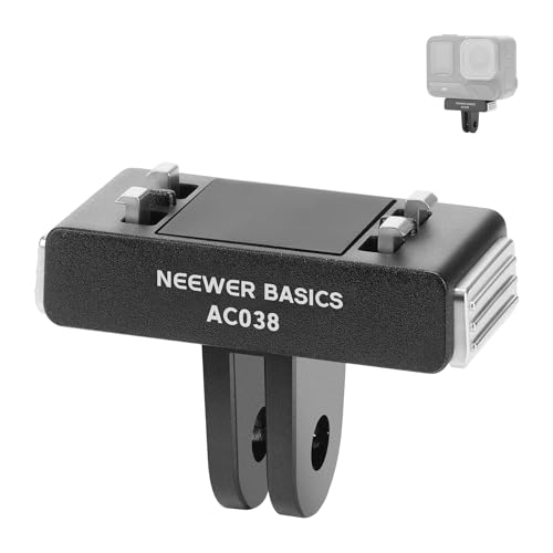Image of NEEWER Basics Magnetic Quick Release Mount Adapter Compatible with Insta360 Ace Pro /Ace Pro 2, 2 Prong Action Camera Accessories for Photography Filming Video Recording, AC038
