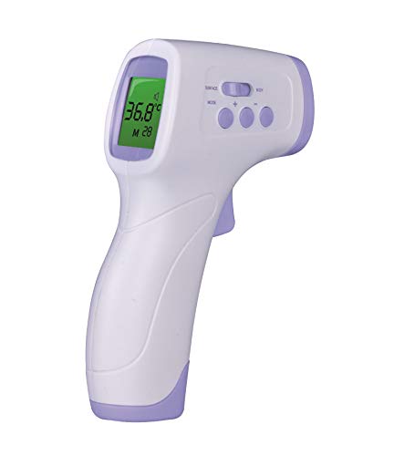 UNAAN Thermometer for Adults, Non Contact Infrared Thermometer for Fever, Body Thermometer and Surface Thermometer 2 in 1 Dual Mode Thermometer for Schools, Shops, Restaurants, Public Areas, Malls