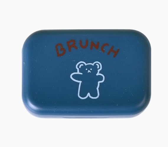 ASEANAO Contact Lens Case, Portable Cute Eye Contacts Colored Lenses Applicator Remover Tool Kit with Mirror Solution Bottle for Travel Daily Outdoor (Blue)