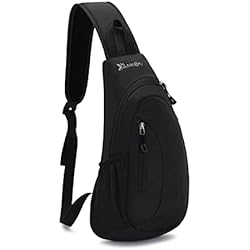 Mairhie Mochila pequeña para hombres y mujeres, bolsa de hombro impermeable para deportes, bolsa de pecho ligera, mochila cruzada para viajes, senderismo, correr al aire libre, Black 4 Mairhie Mochila pequeña para hombres y mujeres, bolsa de hombro impermeable para deportes, bolsa de pecho ligera, mochila cruzada para viajes, senderismo, correr al aire libre, Black