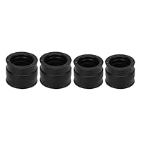 Kuuleyn 4 Stück Ansaugvergaser-Schnittstelle, Vergaser-Adapter-Schnittstelle, Vergaser-Ansaugkrümmer-Stiefel, Gummi, 35 Mm Bis 37 Mm, Ersatz