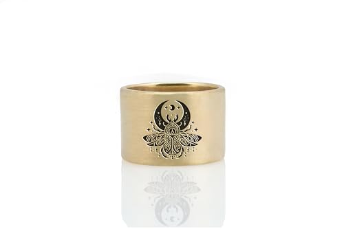 Bague unisexe mystique en or la solution idéale pour afficher un style unique et audacieux