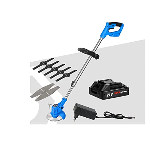 LBNVBC Cortacésped eléctrico de 20V, cortacésped inalámbrico de 12 Pulgadas, Cortador de Hilo de liberación automática, Herramientas de poda de jardín, batería de Iones de Litio(21V-Set1)