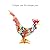 CIFIBIFUN Mini Blown Glass Chicken Rooster Figurines, Handmade Small Companion Cute Collectible for Desktop Ornament (Red)