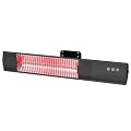 DWELLCOZY Heating Wall-Mounted Outdoor Heaters for Patio, Indoor/Outdoor Hanging Electric Patio Heater 1500W 3 Heat Modes with Remote, Infrared Outdoor Heater IP55 Resistant, 24H Timer, Black