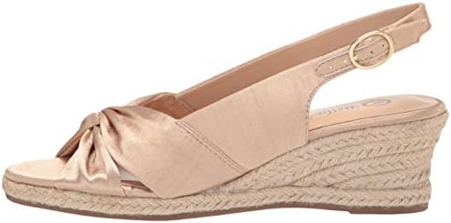 Bella Vita Women's Wedge Sandal, Natural Thai Silk Fabric, 8 Wide | Image 7