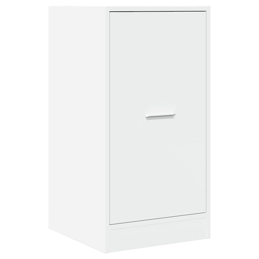Armadietto da farmacista, bianco, 40 x 41 x 77,5 cm, in legno, moderno, con 2 cassetti e guide in metallo, versatile armadio da cucina e ufficio