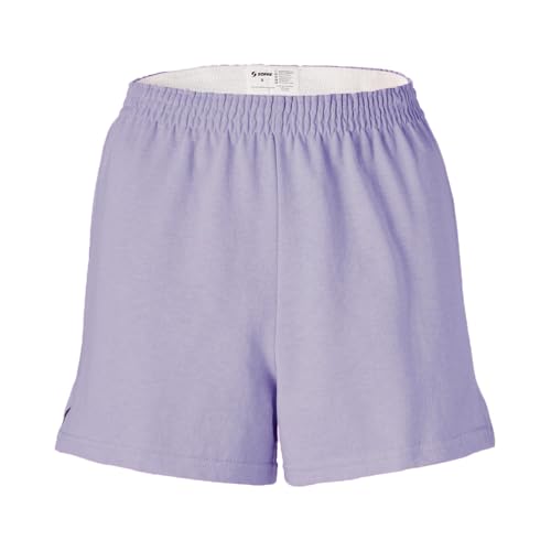 Soffe Womens Authentic Cheer Shorts Athletic Cotton Blend 3 Inseam Amethyst Large