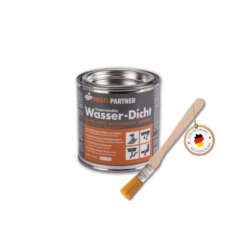 PROFI-PARTNER Dauerelastische Dichtungsmasse WASSER-DICHT – 375 ml Dose – Sofort Wasserdicht bei Regen, Schnee & Frost – Für Innen & Außen – Geeignet für nahezu alle Untergründe – Wiederverschließbar