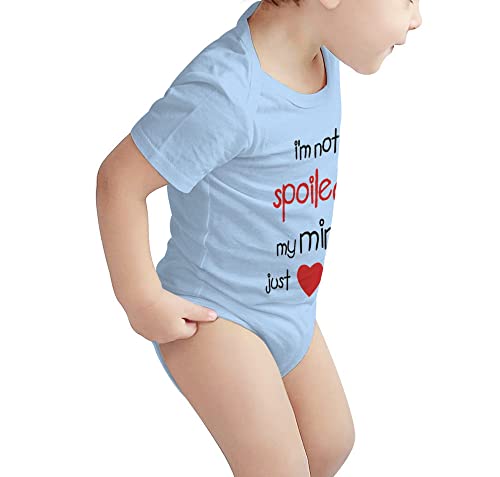 I'm Not Spoiled My Mimi Just Loves Me Baby Bodysuit Short Sleeve Onesie Unisex2
