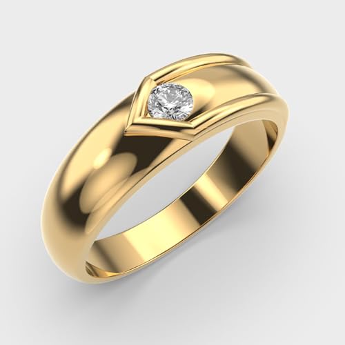 Bague moissanite homme en argent 925 qui ne ternit pas Modernring de luxe
