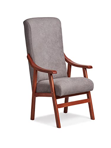 Abuelo a Gusto - Silla Brazos de Madera, Respaldo Recto, Ideal para...