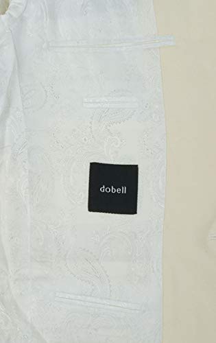 Dobell Mens White Tuxedo Dinner Jacket Regular Fit Notch Lapel-46R #TOP2