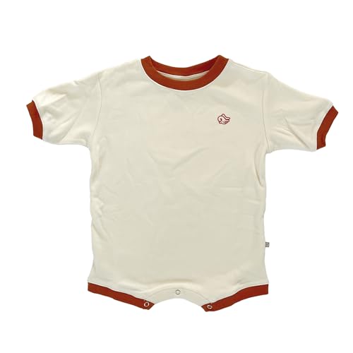 Geneve Oversized Brushed Jersey Romper - Angel Wing Embroidery - Cozy