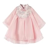 Mud Kingdom Toddler Girls Dress Traditional Chiese Fleece Long Sleeve Qipao Cheongsam Pink 2T