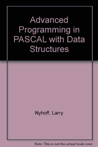 Advanced Programming in PASCAL with Data Struct... 0029460042 Book Cover