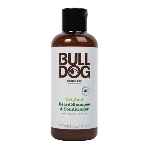 Bulldog Mens Skincare and Grooming Original 2-in-1 Beard Shampoo and Conditioner, 200ml, 1-Pack Cover