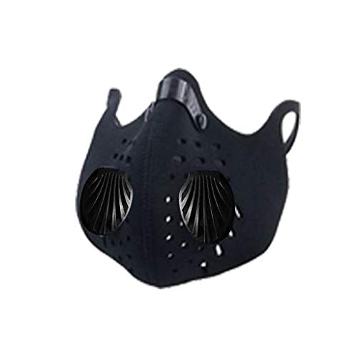 Dust Ma sk Anti Pollution Respirator PM2.5 Dustproof Safety Ma sk Washable (Black)
