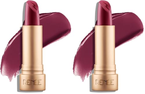 Image of RENEE H2O Hydrating Creme Lipstick - Berry Rain, Super Glossy, Lightweight, Non-drying & Hydrating, Easy Glides Formula with Intense Pigment, Shea Butter, Hyaluronic Acid, Jojoba Oil Infused