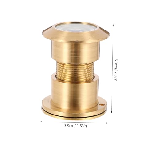 Vaguelly Mirilla de Puerta Angular Ancha de Latón con Cubierta Protectora para Lente Ajustable para Puertas Gruesas miniatura 2
