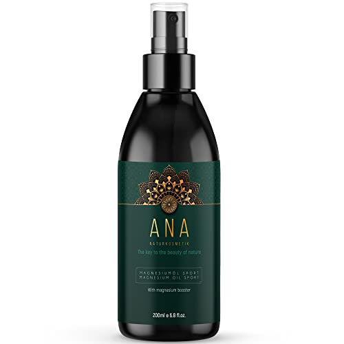 Huile d'Aloe Vera Magnésium Bio-200ml-100% Naturellement Pure Aloe Vera Magnésium+ Huile de Graine de Chanvre+ Biotine-Parfaite pour le Sport & la Détente...