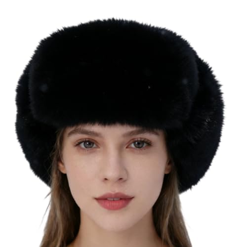 Sombrero de cazador – Gorra con forro sintético, orejeras gruesas | Accesorio aislado para la cabeza, ala ancha, mejora el calor, artículo de de invierno para protección al aire libre del clima