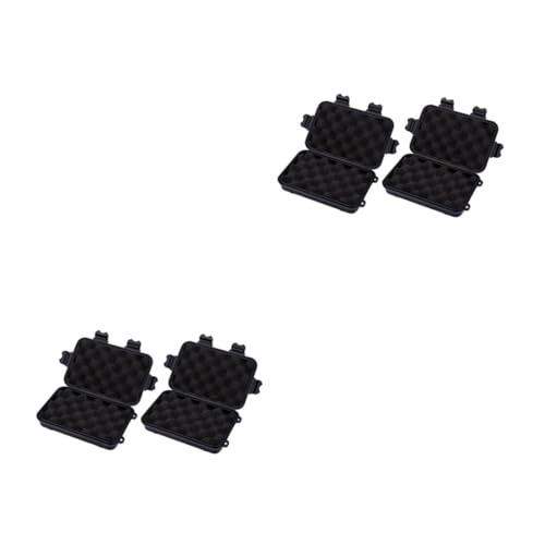 SUPVOX 2sets Small Dry Box Carrying Case Emergency Kit Waterproof Storage Container 2pcs*2 Color