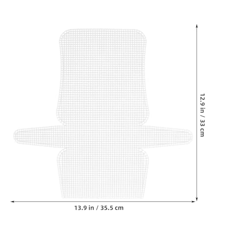 Image of DIYEAH Plastic Mesh Canvas Sheets for Crochet Bag 4pcs White 2mm Grid Plastic Canvas for Cross Stitch 13.97 X 12.99 Inch