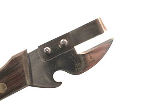 De Luca Apriscatole a Leva e Stappa Bottiglie in Legno e Acciaio Inox