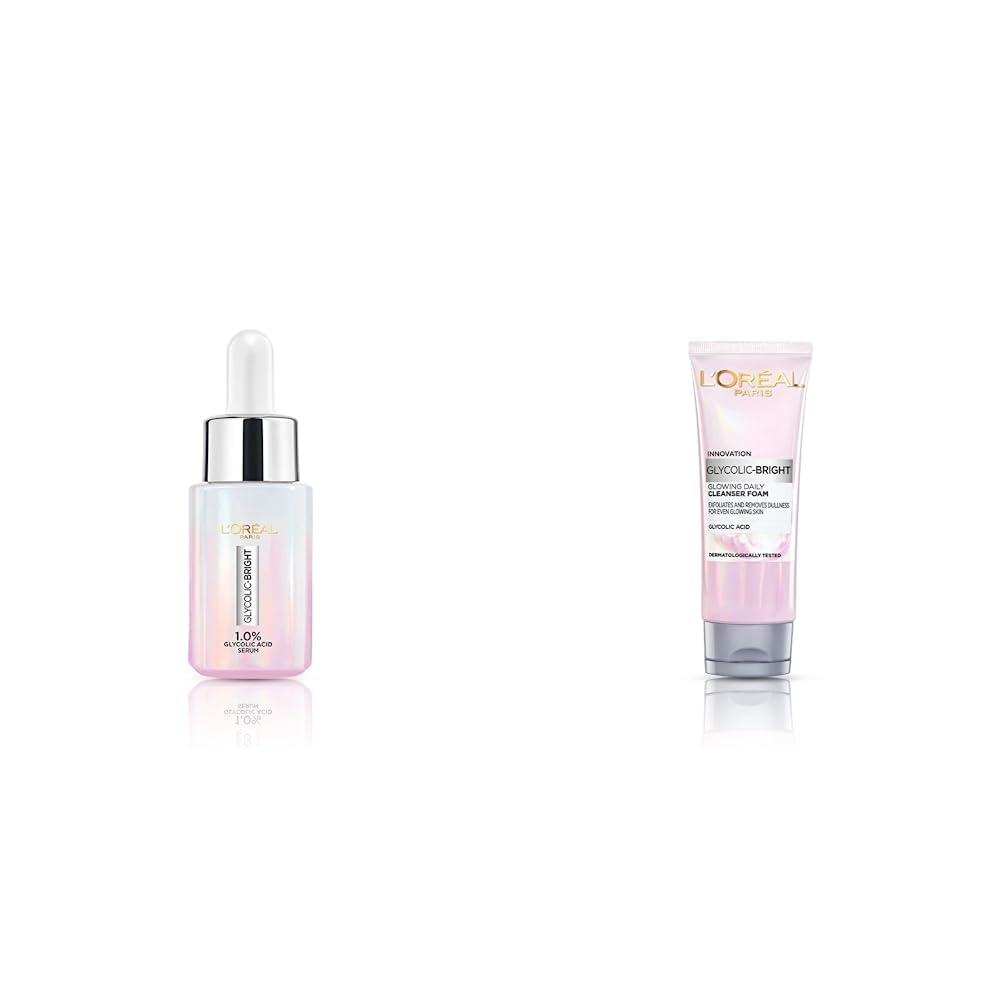 L’Oréal Paris Skincare Routine, Daily Glowing Skin Combo with Glycolic Acid, Serum, 15ml + Glyco-Bright Foaming Cleanser, 50ml-image-15