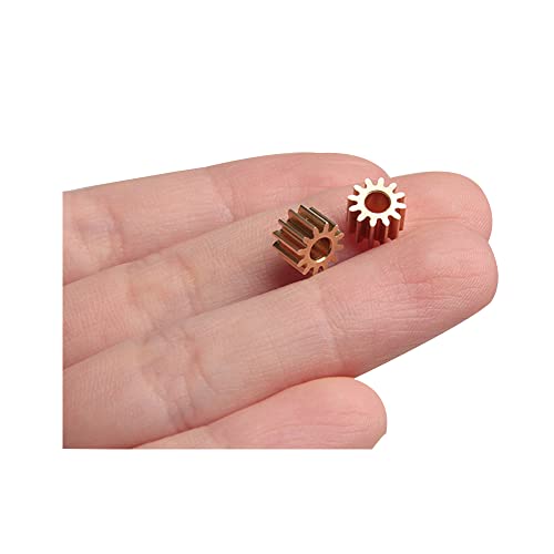 Acxico 2Pcs 0.5M12T 3Mm Bore Hole 12 Tooth Width 5Mm Module 0.5 Motor Metal Spur Gear #TOP6