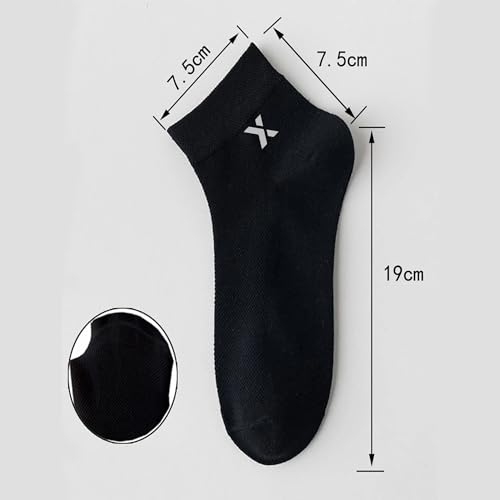Image of BRIGHT Socks Pack of 5 | Solid Cotton Ankle Length Socks for Men and Women | Multicolor Free Size Stretchable Fit | Anti-Odour and Anti-Bacterial Soft Breathable Wears for Office, Gym, Running